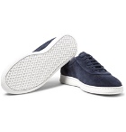Aprix - Leather-Trimmed Suede Sneakers - Men - Midnight blue