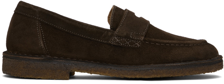 Photo: Drake's Brown Penny Loafers