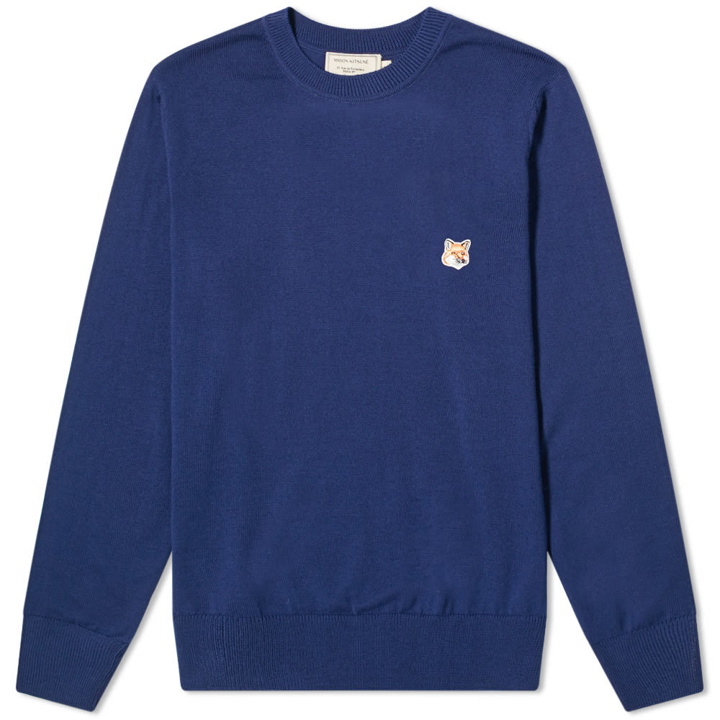 Photo: Maison Kitsuné Fox Head Patch Crew Knit