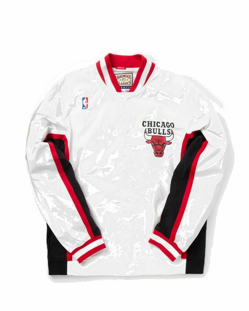 Photo: Mitchell & Ness Nba Authentic Warm Up Jacket Chicago Bulls 1992 93 White - Mens - College Jackets/Track Jackets