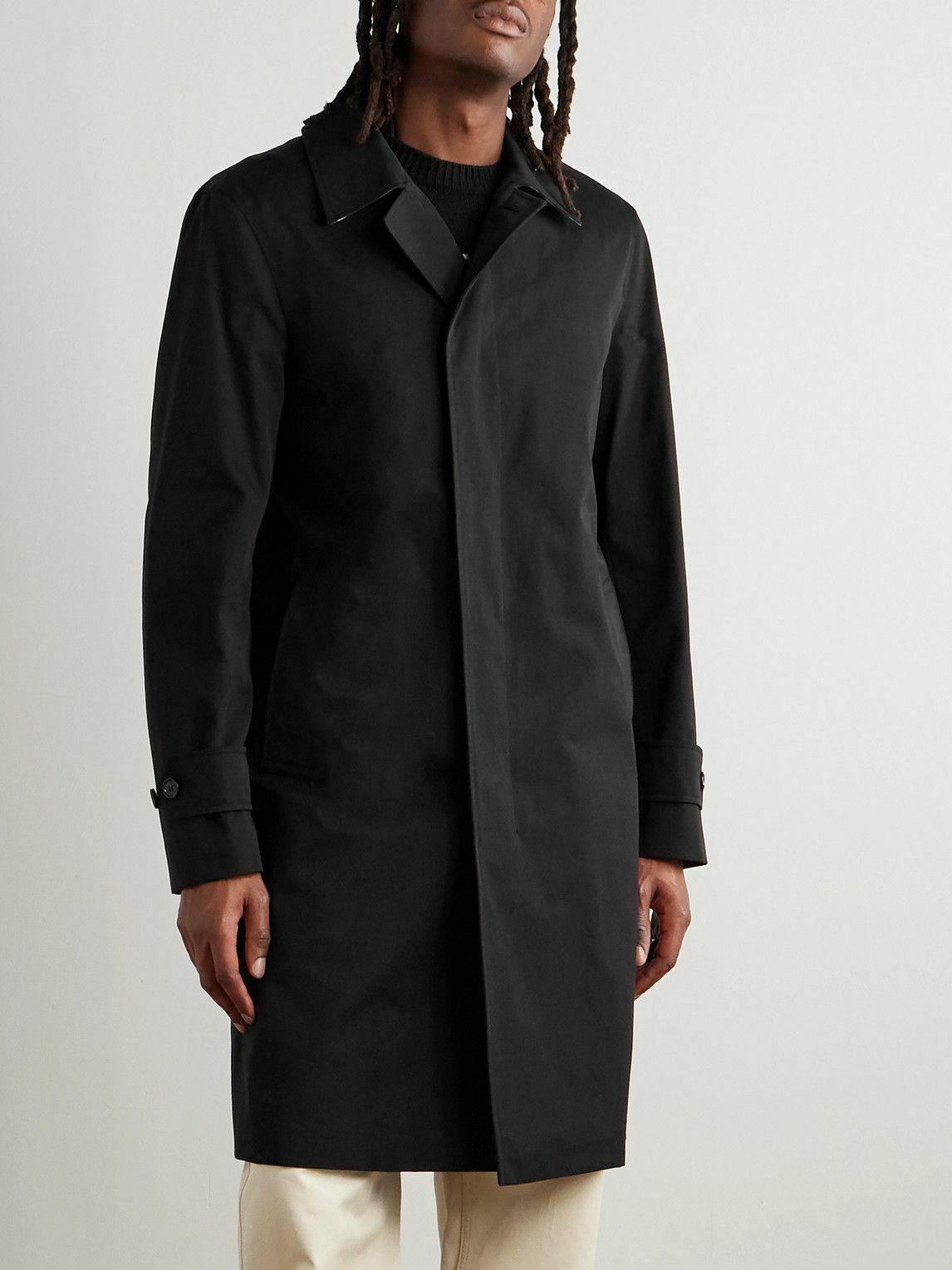 Burberry - Cotton-Gabardine Trench Coat - Black