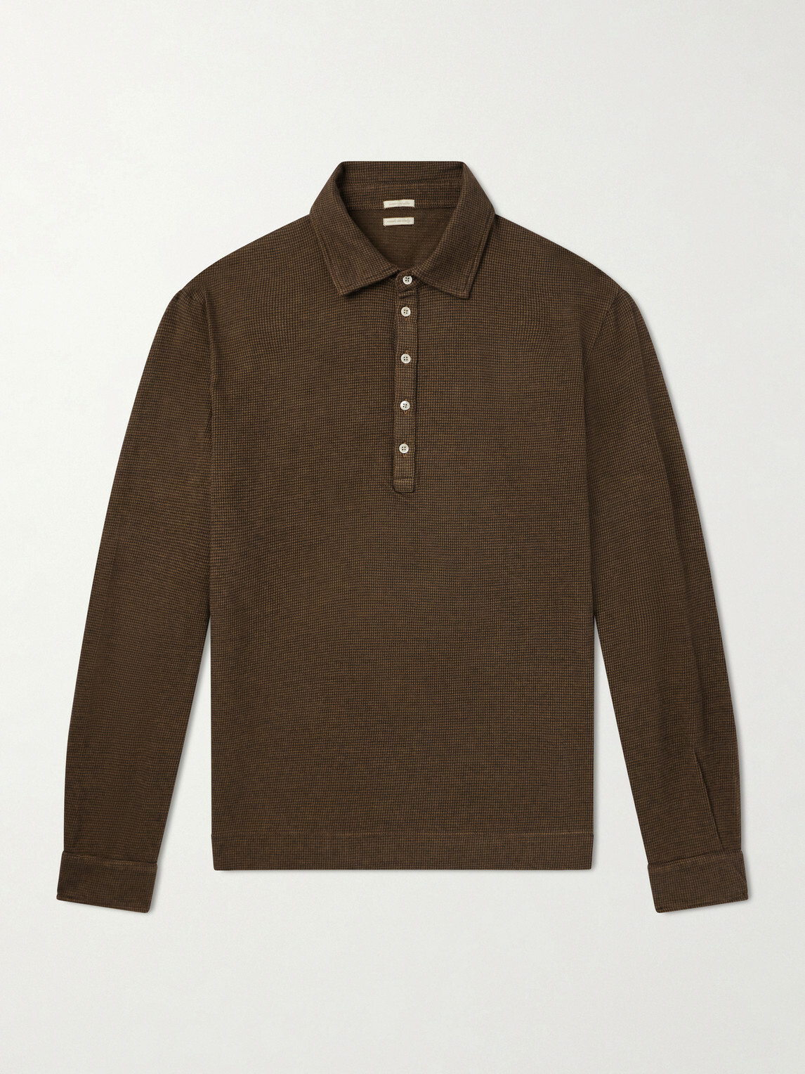 Massimo Alba - Raya Cotton and Cashmere-Blend Polo Shirt - Brown