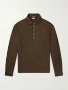 Massimo Alba - Raya Cotton and Cashmere-Blend Polo Shirt - Brown