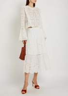 Loveshackfancy Hawthorne Embroidered Cotton top White