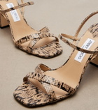 Jimmy Choo Elsy snake-effect slingback sandals