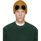 C.P. Company Yellow Extrafine Merino Wool Goggle Beanie