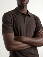 James Perse - Supima Cotton-Jersey Polo Shirt - Brown