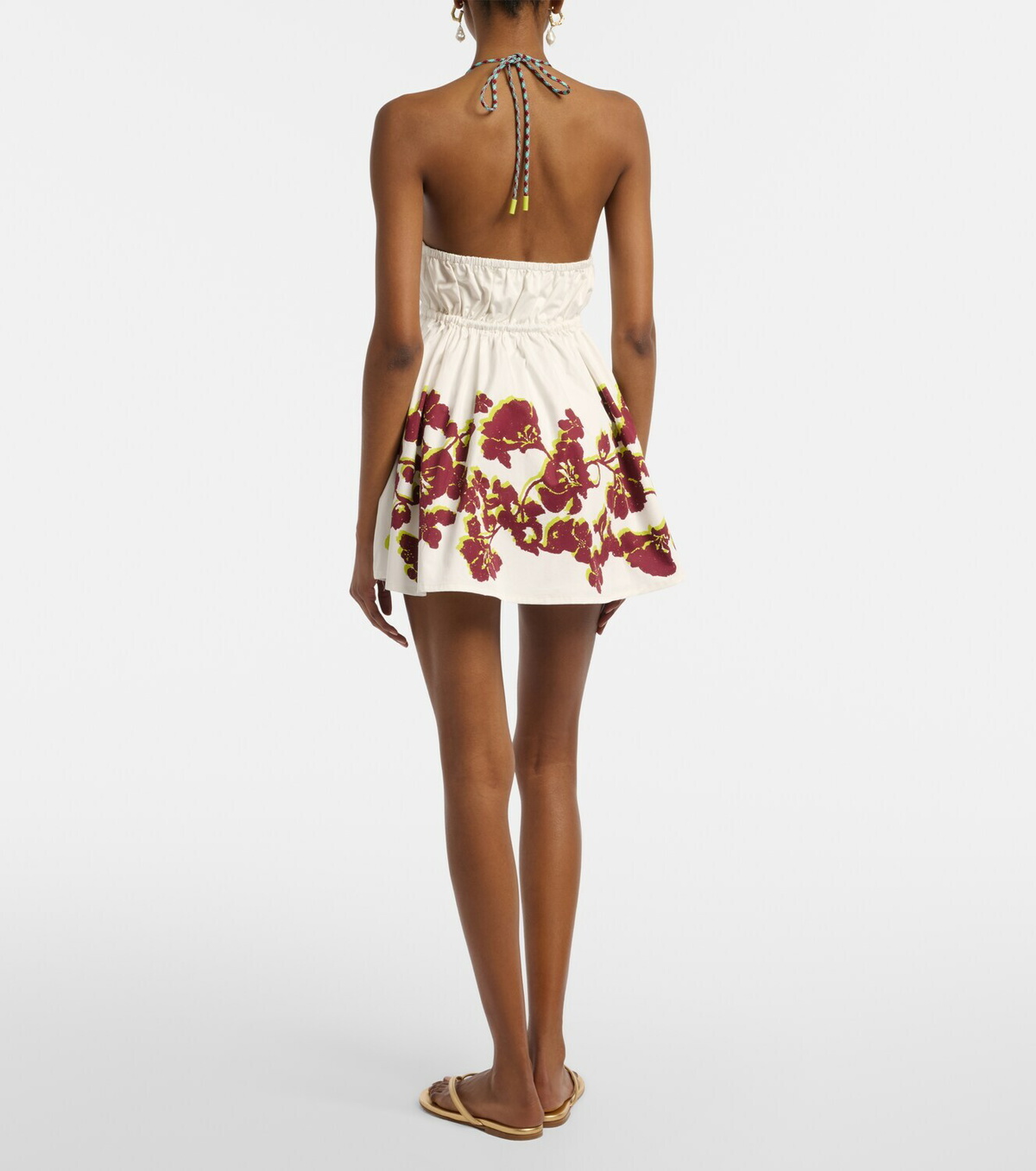 Alémais Haze floral cotton minidress