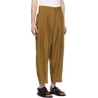 Hed Mayner Brown 24 Pleat Trousers