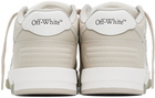 Off-White White & Beige Out Of Office Sneakers