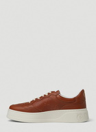 GG Embossed Basket Sneakers in Brown