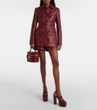 Gucci GG embossed leather vanity bag