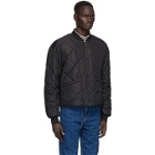 Opening Ceremony Black Quilted Bomber Jacket