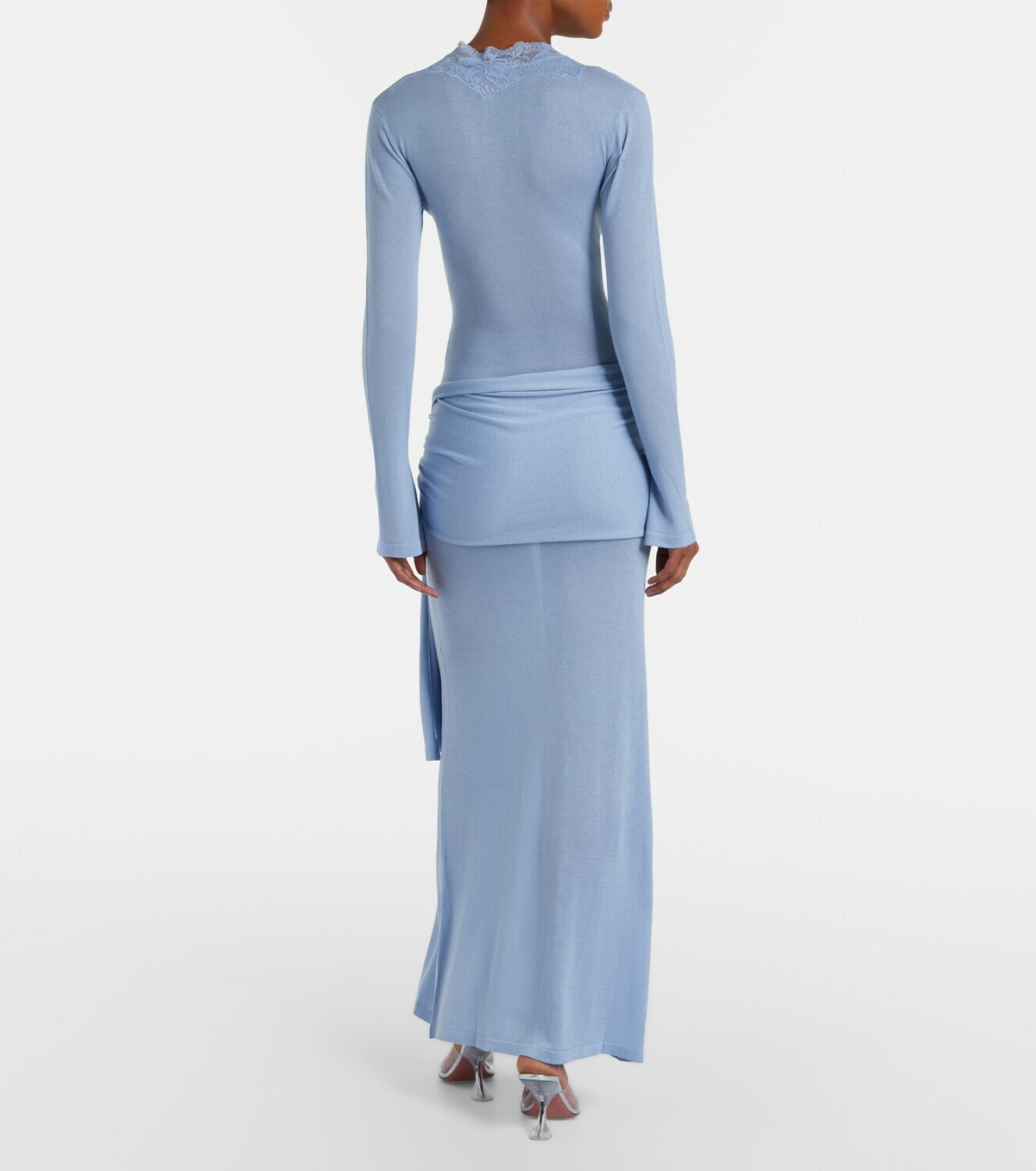 Aya Muse Lace-trimmed maxi dress