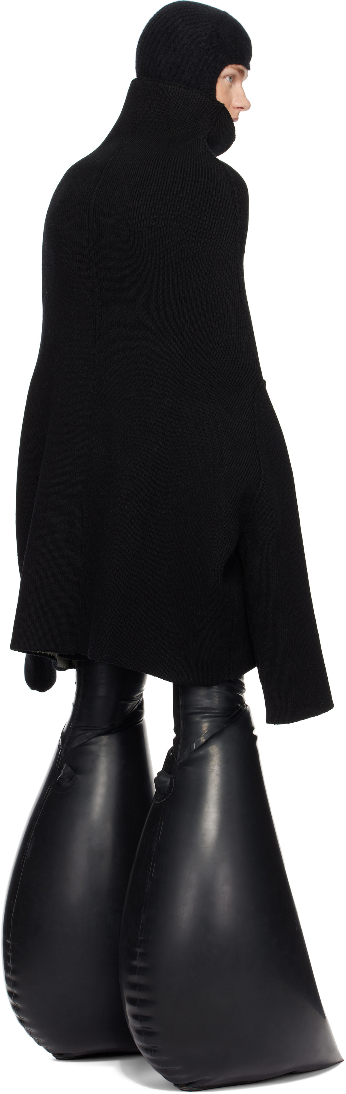 【関税・送料込】RICK OWENS Porterville Shroud タートルネック Rick Owens Black Porterville Shroud Turtleneck Rick Owens