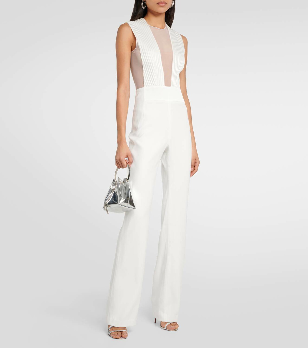 Galvan Bridal Soho flared jumpsuit