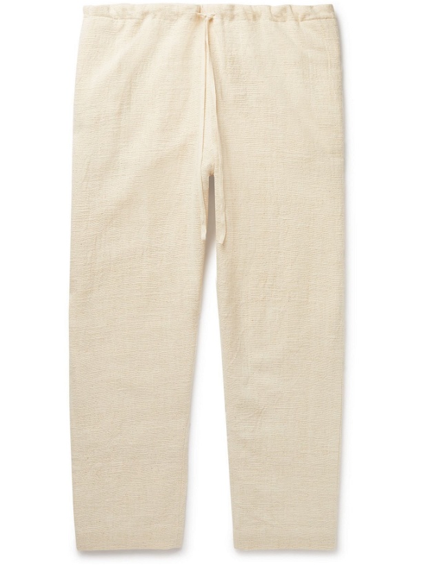 Photo: 11.11/eleven eleven - Cotton-Canvas Drawstring Trousers - Neutrals