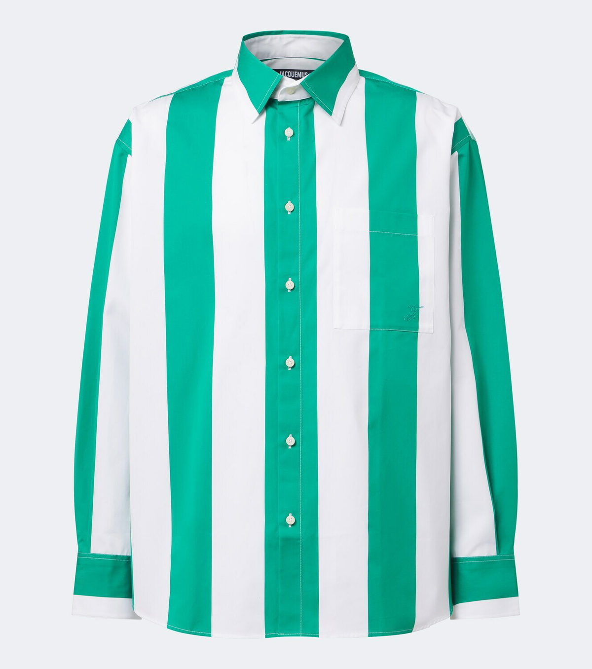 Jacquemus Camargue striped cotton poplin shirt