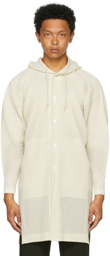 Homme Plissé Issey Miyake Beige Mesh Light Hoodie