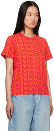 Marc Jacobs Red 'The Monogram Baby Tee' T-Shirt