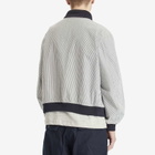 Engineered Garments Men's LL Jacket in Navy Seersucker Stripe