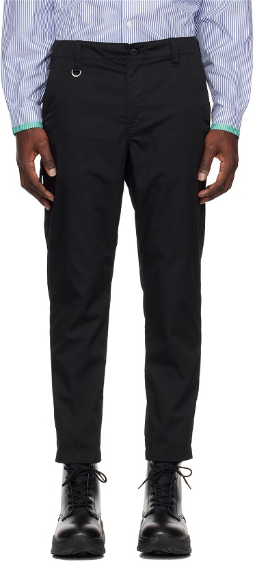 Photo: Uniform Experiment Black Side Pocket Trousers