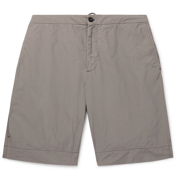 Photo: Incotex - Reflective Ripstop Drawstring Shorts - Gray