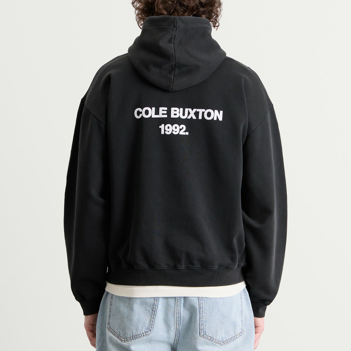 Cole Buxton Men's CB 1992 Backstage Hoodie in Vintage Black
