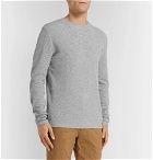 NN07 - Clive Waffle-Knit Mélange Cotton and Modal-Blend T-Shirt - Gray