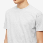 Auralee Men's Seamless Crew T-Shirt in Heather Grey