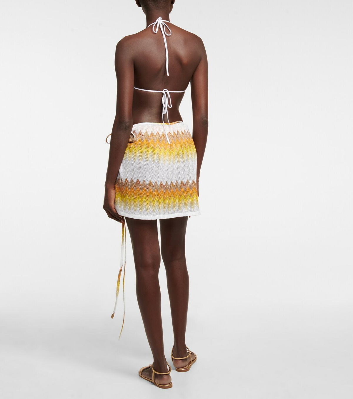 Missoni Mare Zig-zag knitted miniskirt