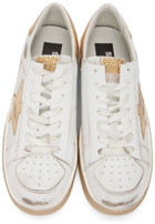 Golden Goose White & Gold Stardan Sneakers