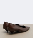 The Row Liisa leather pumps
