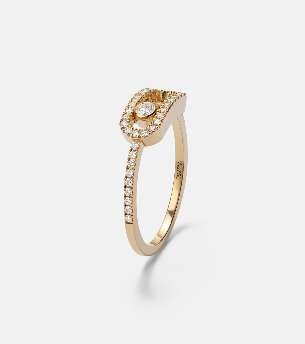 Messika Move Uno 18kt gold ring with diamonds