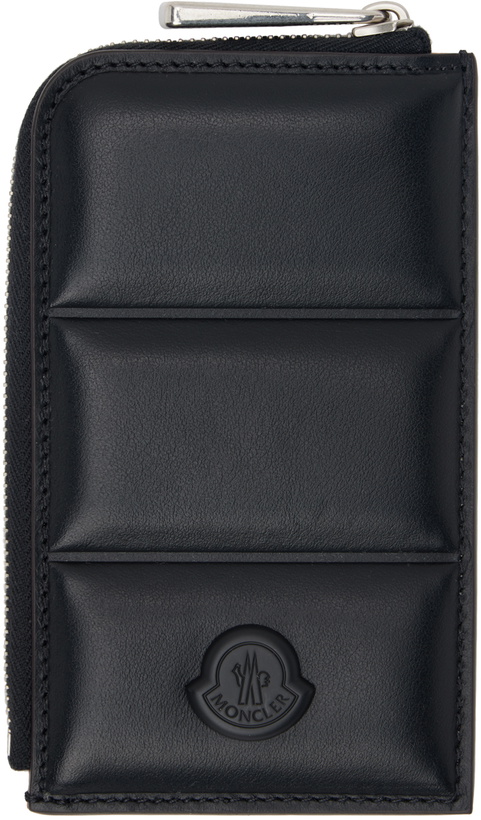 Photo: Moncler Black Quilted Leather Card Holder