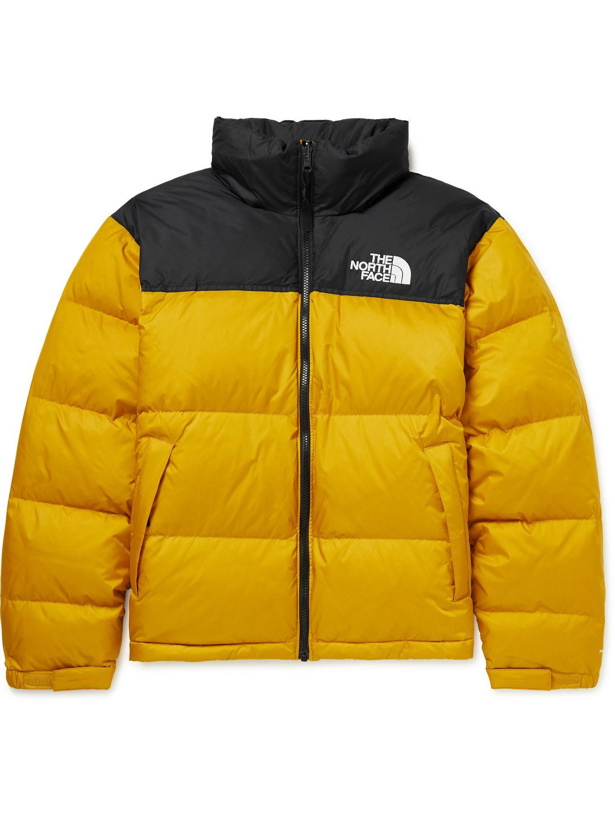 Photo: The North Face - 1996 Retro Nuptse Quilted DWR-Coated Ripstop Down Hooded Jacket - Yellow
