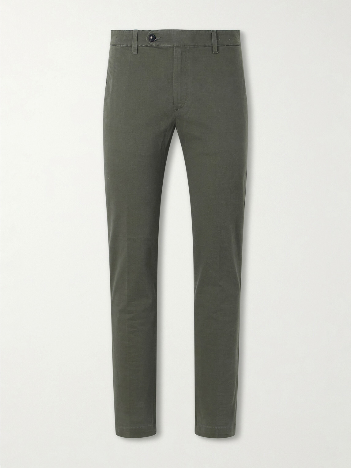 Massimo Alba - Winch Straight-Leg Cotton-Blend Twill Trousers - Green