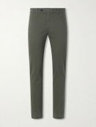 Massimo Alba - Winch Straight-Leg Cotton-Blend Twill Trousers - Green