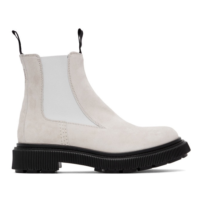 Photo: Etudes Off-White Adieu Edition Suede Type 146 Chelsea Boots