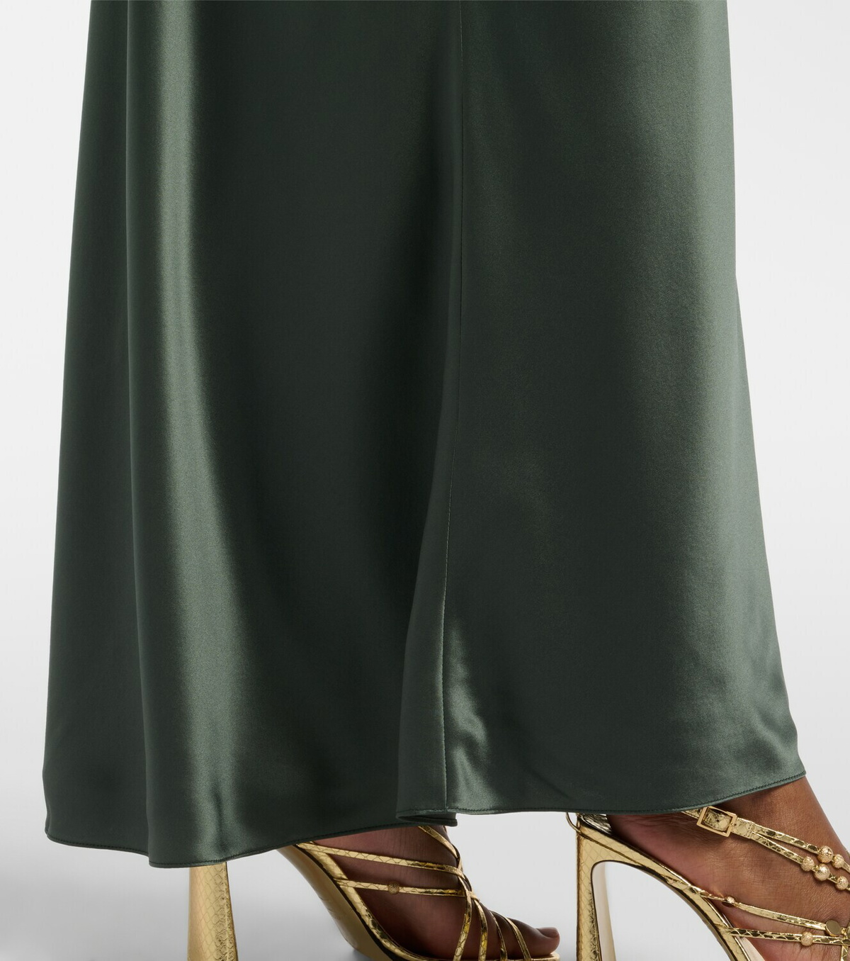 The Sei Silk satin maxi skirt