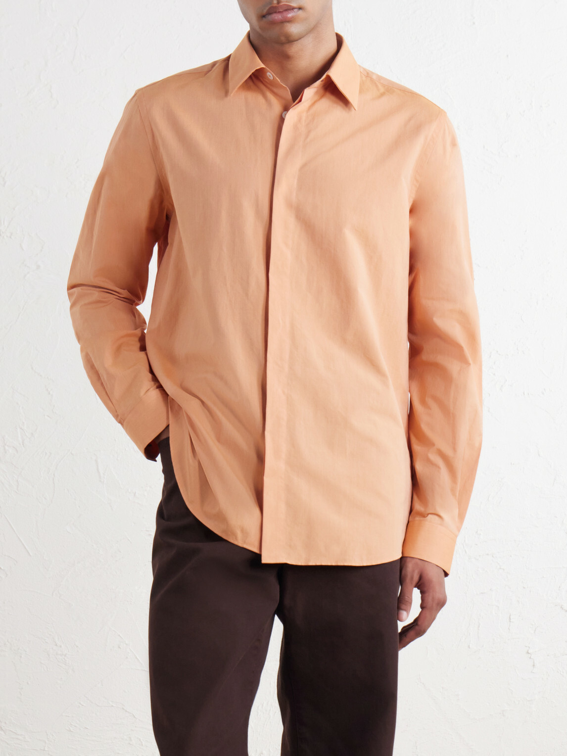 Paul Smith - Cotton-Poplin Shirt - Orange