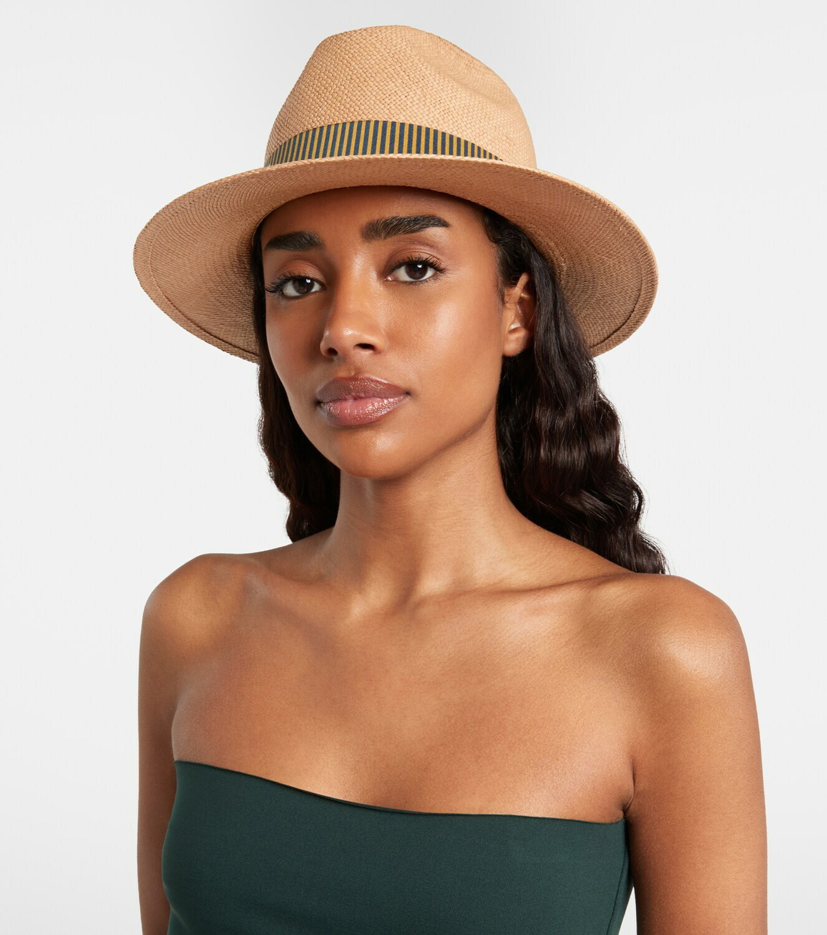 Eres Leone straw Panama hat