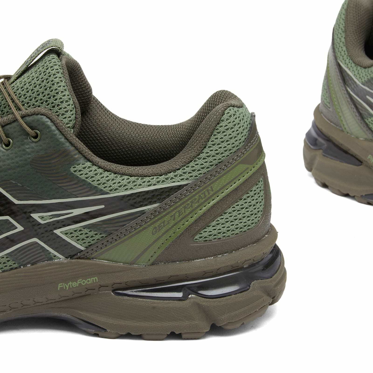 Asics x San San Gear Gel-Terrain Sneakers in Bronze Green/Tarmac ASICS