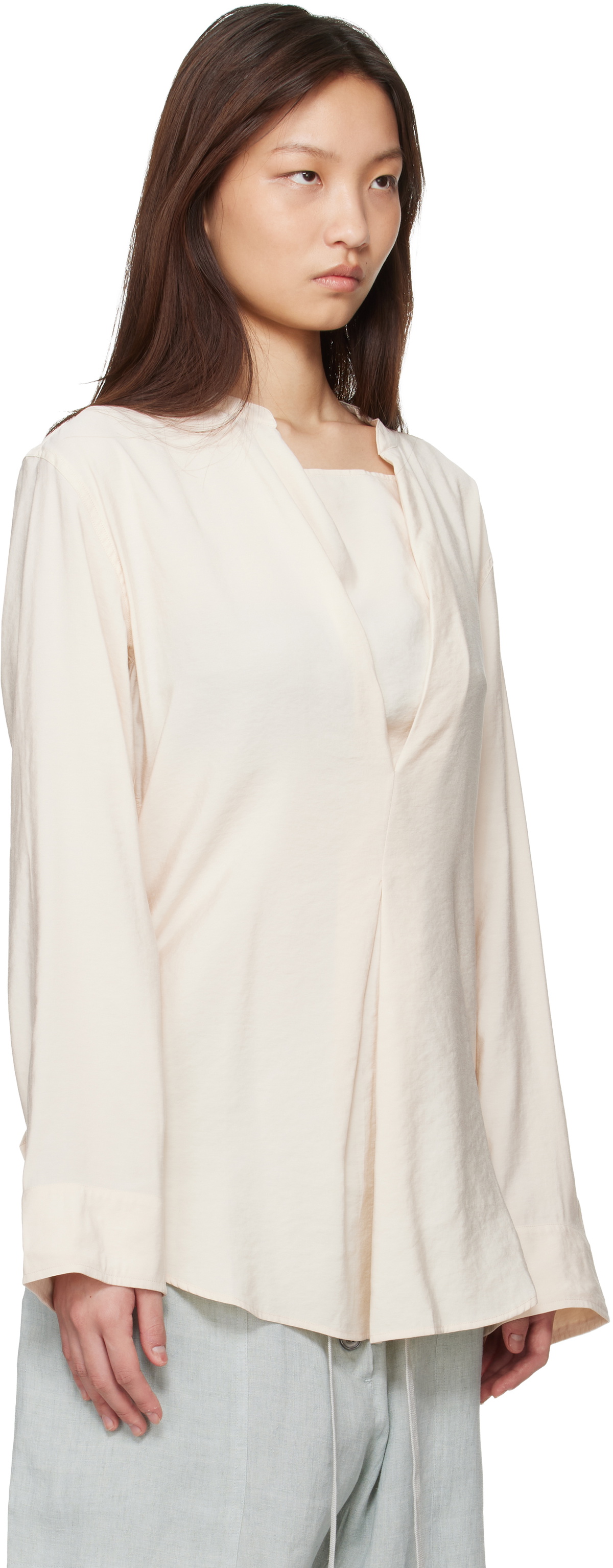 Studio Nicholson Beige Pampa Blouse