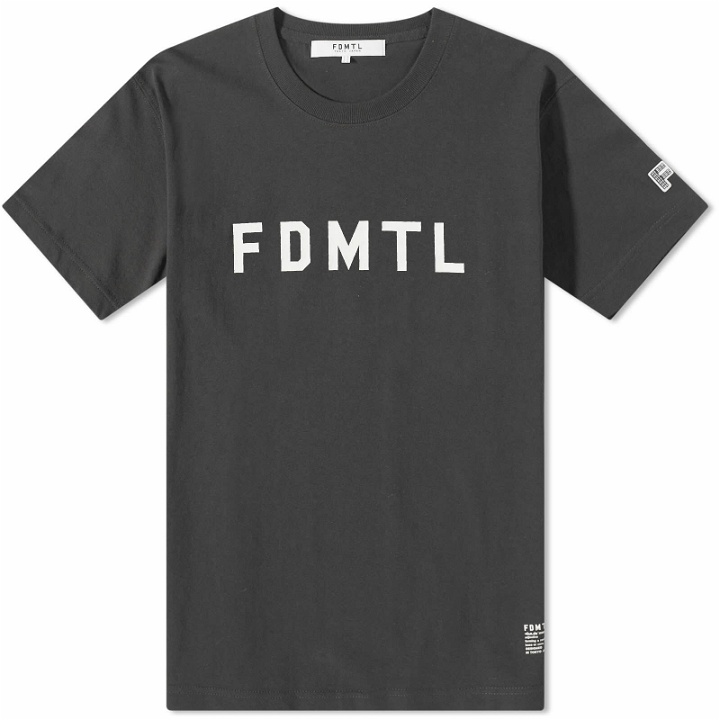 Photo: FDMTL Men's Logo T-Shirt in Sumi
