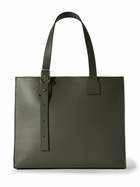 Loewe - Logo-Debossed Full-Grain Leather Tote Bag