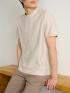 Mr P. - Textured Cotton T-Shirt - Neutrals