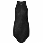 Rick Owens Women's Basic Rib Tank Vest in Black