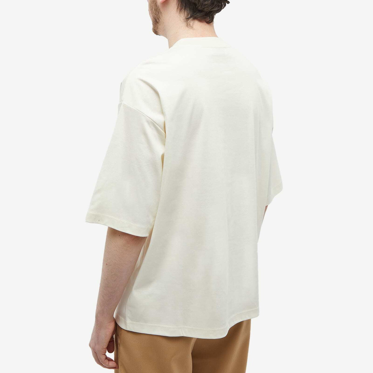 Lanvin Men's Curb Lace T-Shirt in Milk Lanvin