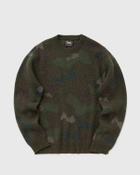 WOOLRICH BLACK LABEL - LAMBSWOOL CAMO CREWNECK Green Mens Pullover
